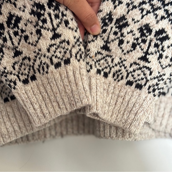 Vtg WindRiver Outfitter Knit Thermal Sweater Dark Green and Lighter Brown Large - Picture 13 of 14